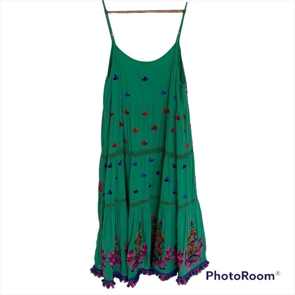 Lula Soul Embroidered Sleeveless Dress, Size Small - Picture 2 of 11
